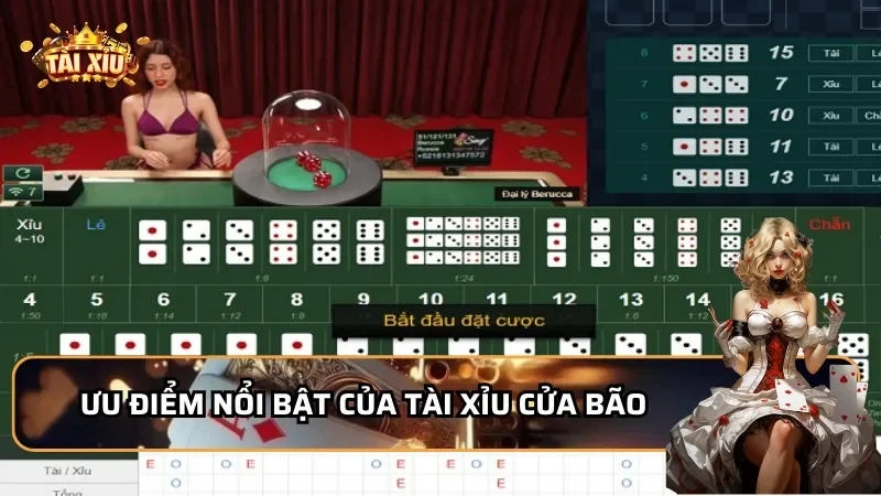 Ưu điểm nổi bật của Tài Xỉu Cửa Bão