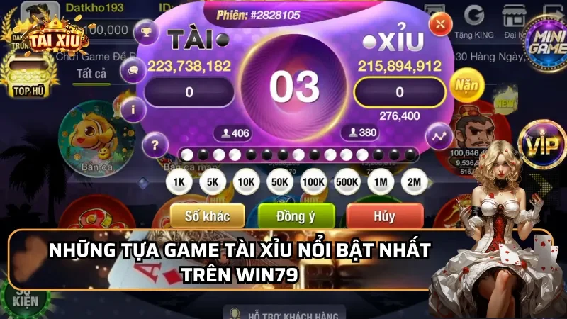 Những tựa game tài xỉu nổi bật nhất trên Win79
